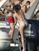 Bella Thorne Booty in Bikini on a Yacht in Sardinia