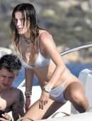 Bella Thorne Booty in Bikini on a Yacht in Sardinia