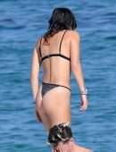 Bella Thorne in Black Bikini in Sardinia