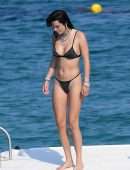 Bella Thorne in Black Bikini in Sardinia