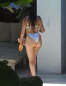 Camila Cabello Big Booty in Swimsuit at a Beach in Miami