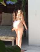 Camila Cabello Big Booty in Swimsuit at a Beach in Miami
