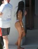 Camila Cabello Big Booty in Swimsuit at a Beach in Miami