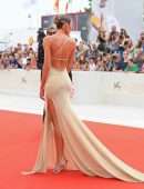 Candice Swanepoel Booty in Tight Dress at the Premiere of “The Truth” in Venice