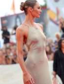 Candice Swanepoel Booty in Tight Dress at the Premiere of “The Truth” in Venice