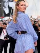 Candice Swanepoel Leggy at the Premiere of “The Perfect Candidate” in Venice