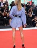 Candice Swanepoel Leggy at the Premiere of “The Perfect Candidate” in Venice