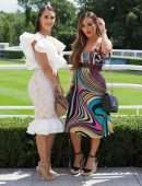 Chloe Goodman Cleavage, Arrive at Goodwood Racecourse for the Qatar Goodwood Festival