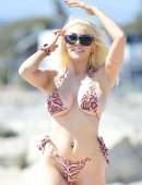 Courtney Stodden Boobs in Bikini at the Beach in Los Angeles