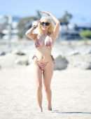 Courtney Stodden Boobs in Bikini at the Beach in Los Angeles