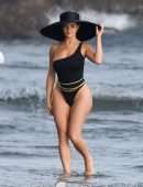 Demi Rose Mawby Booty in Swimsuit on the Set of a Photoshoot in Bali