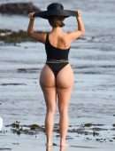 Demi Rose Mawby Booty in Swimsuit on the Set of a Photoshoot in Bali