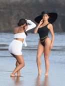 Demi Rose Mawby Booty in Swimsuit on the Set of a Photoshoot in Bali