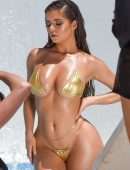 Demi Rose Mawby Gold Booty Bikini Photoshoot
