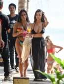 Demi Rose Mawby in Black Bikini at La Brisa Beach Club in Bali