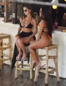 Demi Rose Mawby in Black Bikini at La Brisa Beach Club in Bali