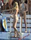 Doutzen Kroes in Thong Bikini at Beach in Ibiza