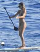 Doutzen Kroes in Thong Bikini at Beach in Ibiza