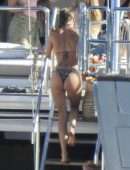 Doutzen Kroes in Thong Bikini at Beach in Ibiza
