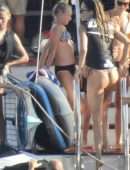 Doutzen Kroes in Thong Bikini at Beach in Ibiza