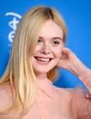 Elle Fanning at D23 Disney Expo in Anaheim, California
