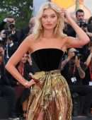 Elsa Hosk Leggy at the Premiere of “Marriage Story” in Venice