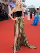 Elsa Hosk Leggy at the Premiere of “Marriage Story” in Venice