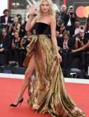Elsa Hosk Leggy at the Premiere of “Marriage Story” in Venice