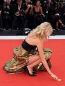 Elsa Hosk Leggy at the Premiere of “Marriage Story” in Venice