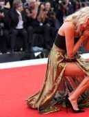 Elsa Hosk Leggy at the Premiere of “Marriage Story” in Venice