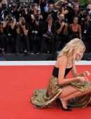 Elsa Hosk Leggy at the Premiere of “Marriage Story” in Venice