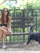 Emily Ratajkowski walking her Dog in NYC