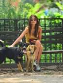Emily Ratajkowski walking her Dog in NYC