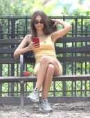 Emily Ratajkowski walking her Dog in NYC