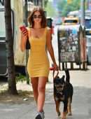 Emily Ratajkowski walking her Dog in NYC