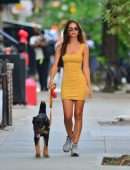 Emily Ratajkowski walking her Dog in NYC