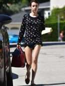 Emma Roberts Leggy, Out in Los Feliz