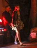 Emma Watson Arriving at a Party at The Bungalow in West Hollywood