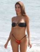 Farrah Abraham Booty in Bikini at the Beach in Venice