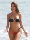 Farrah Abraham Booty in Bikini at the Beach in Venice