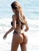 Farrah Abraham Booty in Bikini at the Beach in Venice