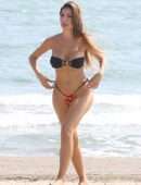 Farrah Abraham Booty in Bikini at the Beach in Venice