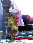 Irina Shayk in Bikini on a Yacht in Ibiza
