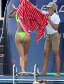 Irina Shayk in Bikini on a Yacht in Ibiza