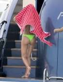 Irina Shayk in Bikini on a Yacht in Ibiza
