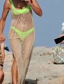 Irina Shayk in Bikini on a Yacht in Ibiza