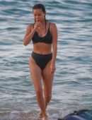 Jamie Chung in Bikini on the Beach in Hawaii
