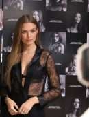 Josephine Skriver in Victoria's Secret Celebrates New Fall Collection in Natick, Massachusetts