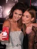 Josephine Skriver in Victoria's Secret Celebrates New Fall Collection in Natick, Massachusetts