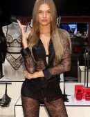 Josephine Skriver in Victoria's Secret Celebrates New Fall Collection in Natick, Massachusetts
